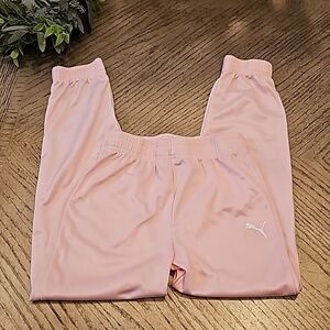 Pink puma track pant joggers size 8-10 M excellent condition
